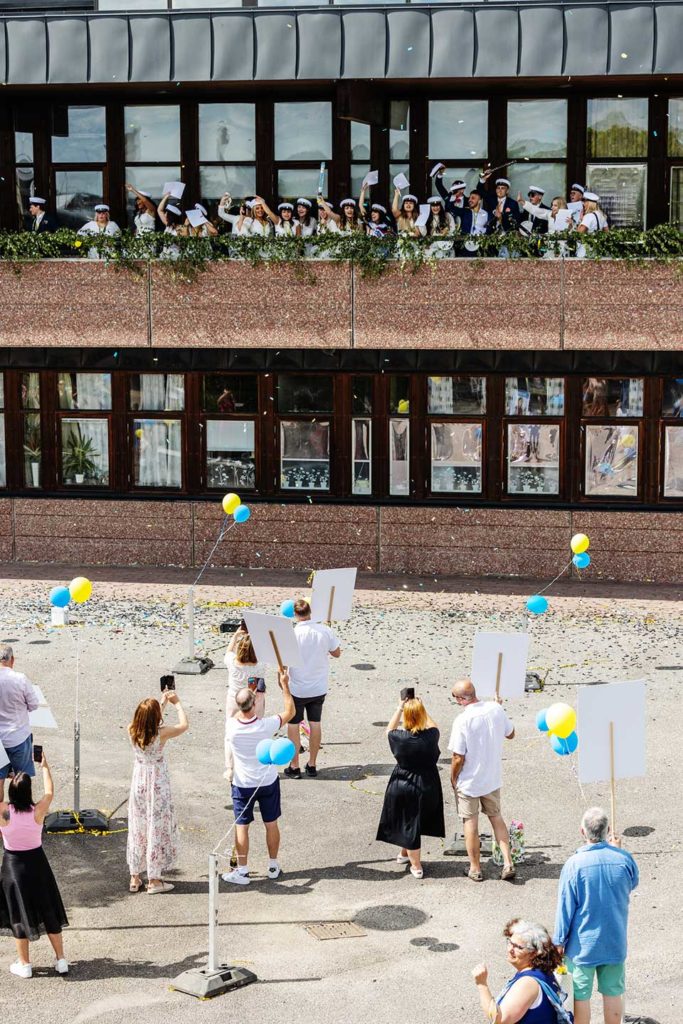 Student firante vid Ullvigymnasiet i Köping
